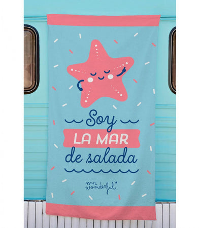 Mr Wonderful Telo Mare in Micro Spugna di Cotone - Vari Disegni S26 - Passarelli Biancheria