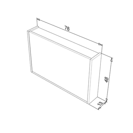 Toeletta da trucco richiudibile Leeta con specchio finitura bianco lucido