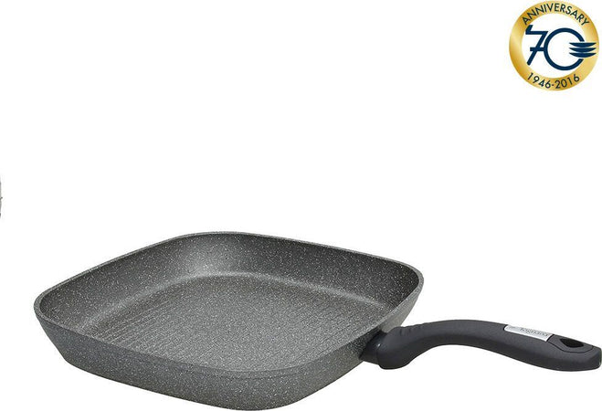 TOGNANA---GRILL-QUADRA-28X28-MANICO-FISSO-LINEA-MYTHOS-ANTIADERENTE