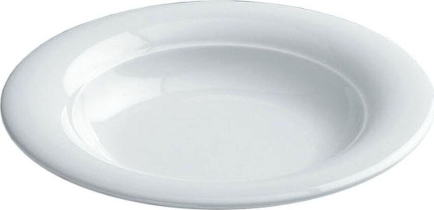 TOGNANA---PIATTO-IN-PORCELLANA-FONDO-24-CM-LINEA-THEOREMA-BIANCO