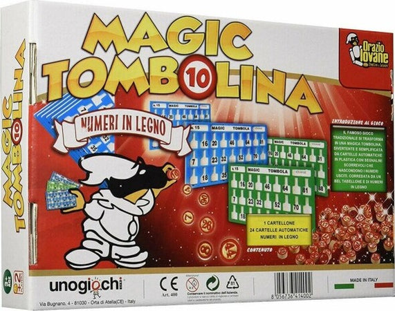 Tombola Magic Tombolina Con 24 Cartelle Cartellone E Numeri In Legno Giochi e giocattoli/Giochi da tavola di società e accessori/Giochi da tavolo/Giochi di società Trade Shop italia - Napoli, Commerciovirtuoso.it