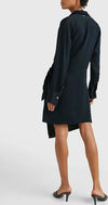 Tommy-Hilfiger-Abiti-CREPE-KNOTTED-SHORT-SHIRT-DRESS-da-donna