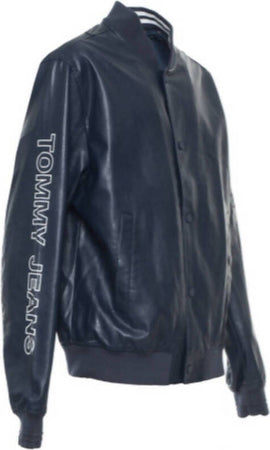 Tommy Hilfiger Bomber Eco Pelle Uomo Blu Scuro Giacca in Pelle Sportiva Con Tasche e Bottoni Giubbino Moto Hilfiger DM0DM04558-002 gibbotto Tommy Hilfiger DM0DM04558-002 Euforia - Bronte, Commerciovirtuoso.it
