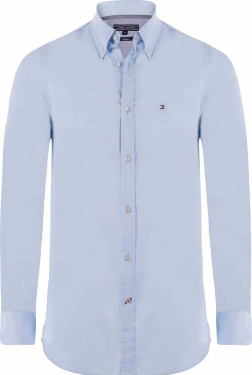 Tommy Hilfiger Camicia Uomo Slim Fit Button Down Camicia Fashion Casual 100 % Cotone Stretch Logo Ricamato Moda/Uomo/Abbigliamento/T-shirt polo e camicie/Camicie casual Euforia - Bronte, Commerciovirtuoso.it