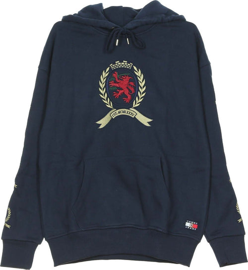 Tommy-Hilfiger-Felpa-Cappuccio-Donna-Tjw-Crest-Hoodie-Dark-Sapphire-da-donna