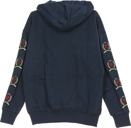 Tommy-Hilfiger-Felpa-Cappuccio-Donna-Tjw-Crest-Hoodie-Dark-Sapphire-da-donna