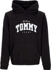 Tommy-Hilfiger-Felpa-Leggera-Cappuccio-Uomo-Regular-Ny-Varsity-Hoodie-Black-da-uomo