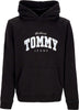 Tommy-Hilfiger-Felpa-Leggera-Cappuccio-Uomo-Regular-Ny-Varsity-Hoodie-Black-da-uomo