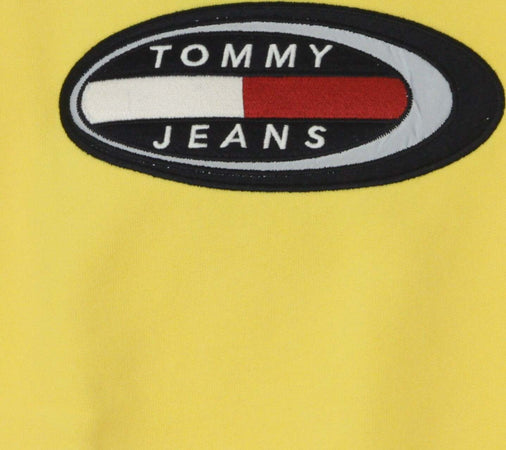 Tommy-Hilfiger-Felpa-Leggera-Girocollo-Donna-Oval-Sweatshirt-Goldfinch-da-donna