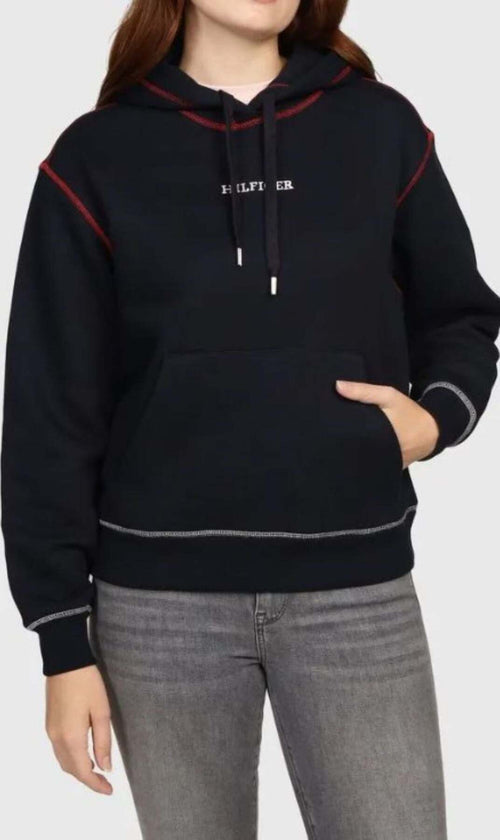 Tommy-Hilfiger-FELPA-MDRN-REG-GBL-STP-HOODIE-da-donna