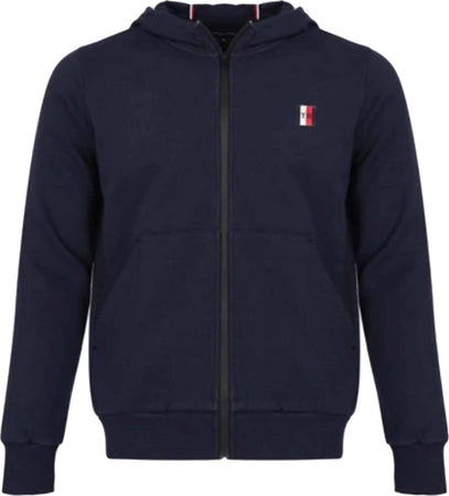 Tommy Hilfiger Felpa Uomo Blu Zip E Cappuccio Felpa 100% Cotone Cerniera E Tasche Fondo E Polsini a Coste Tinta Unita Moda/Uomo/Abbigliamento/Felpe/Felpe con cappuccio Euforia - Bronte, Commerciovirtuoso.it
