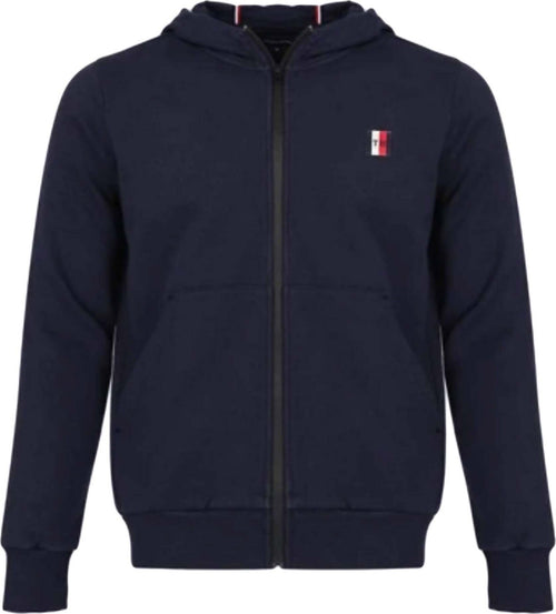 Tommy Hilfiger Felpa Uomo Blu Zip E Cappuccio Felpa 100% Cotone Cerniera E Tasche Fondo E Polsini a Coste Tinta Unita Moda/Uomo/Abbigliamento/Felpe/Felpe con cappuccio Euforia - Bronte, Commerciovirtuoso.it
