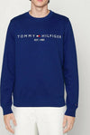 Tommy Hilfiger Felpa Uomo Tinta Unita Girocollo Felpa in Misto Cotone Con Logo Moda/Uomo/Abbigliamento/Felpe/Felpe senza cappuccio Euforia - Bronte, Commerciovirtuoso.it