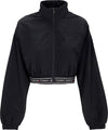 Tommy-Hilfiger-Giacca-a-Vento-Corta-Donna-W-Crop-Taping-Windbreaker-Black-da-donna