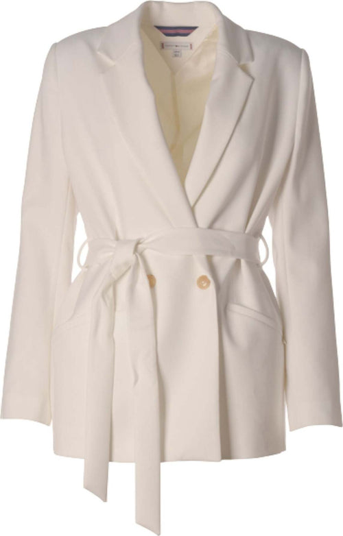 Tommy-Hilfiger-Giacche-VIS-BLEND-BELTED-DB-BLAZER-da-donna