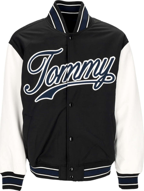 Tommy-Hilfiger-Giubbotto-College-Uomo-Letterman-Jacket-Ext-Black/multi-da-uomo