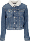 Tommy-Hilfiger-Giubbotto-Jeans-Donna-W-Izzie-Slim-Teddy-Flag-Jacket-Denim-Medium-da-donna