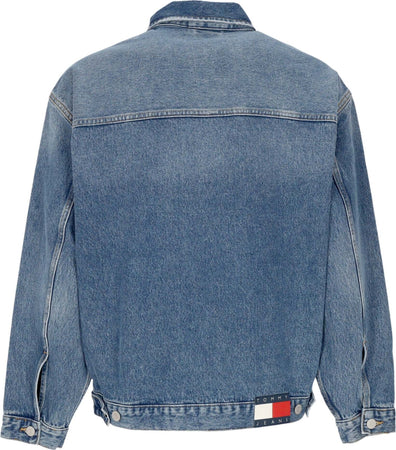 Tommy-Hilfiger-Giubbotto-Jeans-Uomo-Aiden-Oversized-Mailman-Jacket-Denim-Medium-da-uomo