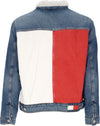 Tommy-Hilfiger-Giubbotto-Jeans-Uomo-Regular-Sherpa-Flag-Trucker-Jacket-Denim-Medium-da-uomo