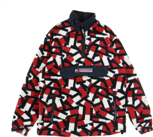 Tommy-Hilfiger-Giubbotto-Pile-Infilabile-Uomo-Sport-Tech-Polar-Camo-Aop/estate-Blue-da-uomo