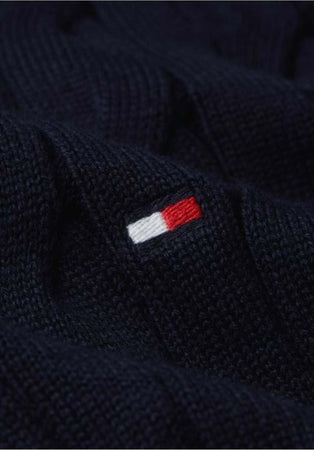 Tommy-Hilfiger-MAGLIONE-CLASSIC-COTTON-CABLE-BTTN-MOCK-da-uomo