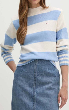 Tommy-Hilfiger-MAGLIONE-RUGBY-STP-MOCK-NK-SWEATER-da-donna