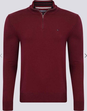 Tommy Hilfiger Maglione Uomo Pullover Collo Alto Con Zip 100% Cotone Logo Ricamato Fondo E Polsini a Coste Regular Fit Moda/Uomo/Abbigliamento/Maglioni e cardigan/Maglioni Euforia - Bronte, Commerciovirtuoso.it