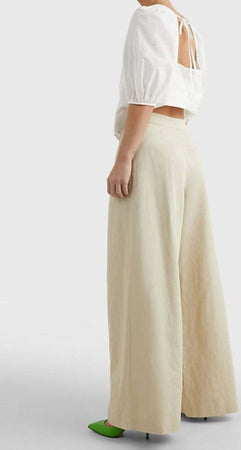 Tommy-Hilfiger-Pantaloni-WIDE-LEG-CO-BLEND-PANT-da-donna