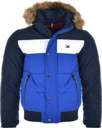 Tommy Hilfiger Piumino Eco Uomo Giacca Giubbotto Impermeabile con Cappuccio Men's Quilted Arctic Cloth Snorkel Bomber Jacket Impermeabile Zip e Tasche Moda/Uomo/Abbigliamento/Giacche e cappotti/Giacche impermeabili Euforia - Bronte, Commerciovirtuoso.it