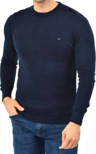 Pullover Uomo Tinta Unita Diversi Colori Tommy Hilfiger Con Logo Maglione Uomo Girocollo in Cotone Con Fondo E Polsini a Coste Maglione Uomo Casual Vestibilità Regolare Moda/Uomo/Abbigliamento/Maglioni e cardigan/Maglioni Euforia - Bronte, Commerciovirtuoso.it