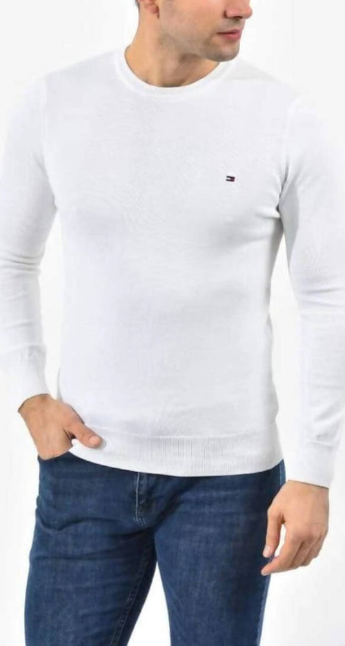 Pullover Uomo Tinta Unita Diversi Colori Tommy Hilfiger Con Logo Maglione Uomo Girocollo in Cotone Con Fondo E Polsini a Coste Maglione Uomo Casual Vestibilità Regolare Moda/Uomo/Abbigliamento/Maglioni e cardigan/Maglioni Euforia - Bronte, Commerciovirtuoso.it