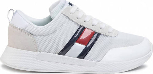 Tommy Hilfiger Sneakers Bianche Donna Scarpe Lacci Suola in Gomma Tessuto e Camoscio Eco Bianche Logo Bandiera Scarpa da Ginnastica Fashion Tommy Jeans Moda/Donna/Scarpe/Sneaker e scarpe sportive/Sneaker casual Euforia - Bronte, Commerciovirtuoso.it