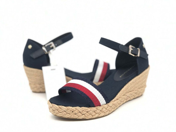 TOMMY HILFIGHER Sandalo donna Shimmery Ribbon Mid Desert Sky