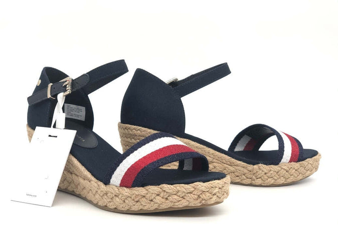 TOMMY HILFIGHER Sandalo donna Shimmery Ribbon Mid Desert Sky