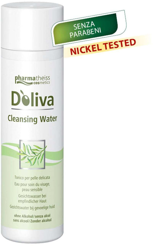 Tonico Doliva Cleansing Water 200ml Astringente Per Pulizia Profonda Del Viso Pelle Secca E Delicata Senza Alcol Pharma Theiss Cosmetics