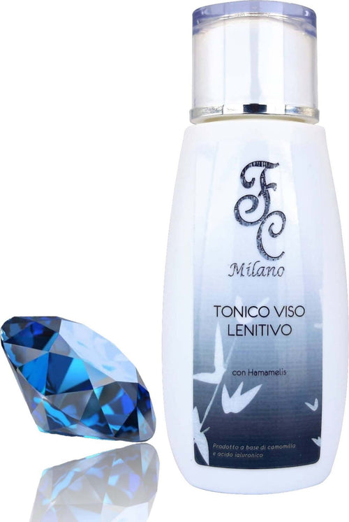 Tonico Viso Con Acido Ialuronico 150 Ml Tonico Idratante e Purificante con Camomilla e di Hamamelis Tonico Senza Alcool Made in Italy Fc Milano