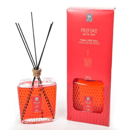 Diffusore di fragranza con bacchette in cotone, confezione regalo 700 ml