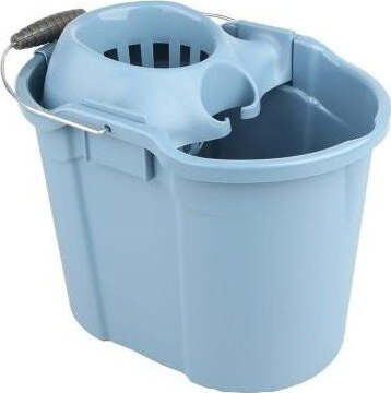 TONTARELLI-Secchio-Mocio-16L-con-Strizzatore-AURORA-Blu