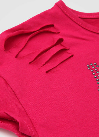 Top Bambina Estivo Rosa Crop Maglietta Corta Bimba Estate Maniche Corte Stampata Magliettina Corta Mezze Manche Fashion Bimba T-SHIRT Piccole Canaglie - Tropea, Commerciovirtuoso.it