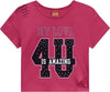 Top Bambina Estivo Rosa Crop Maglietta Corta Bimba Estate Maniche Corte Stampata Magliettina Corta Mezze Manche Fashion Bimba T-SHIRT Piccole Canaglie - Tropea, Commerciovirtuoso.it