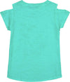Top Bimba Estivo Turchese Stampa Fiori Maglia Estiva 100% Cotone Bambina Azzurra Casual da Giorno Fashion Girocollo Maglietta Estiva t-shirt bambina/ragazza Piccole Canaglie - Tropea, Commerciovirtuoso.it