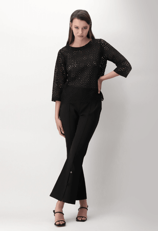 Oroblu Camicia Abbigliamento Ricamo Sangallo Sleeve VOBT66940 S70 - Passarelli Biancheria