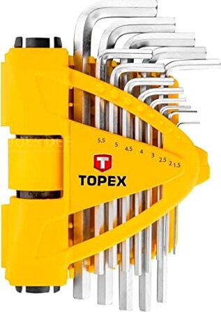 TOPEX---13-PEZZI---CONFEZIONE-SET-CHIAVI-ESAGONALI-PIEGATE-1,5-10MM