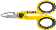 TOPEX---FORBICI-RPOFESSIONALI-DA-ELETTRICISTA-140MM---CON-LAME-IN-ACCIAIO-INOX