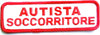 Toppa Autista Soccorritore in Rosso Su Fondo Bianco Velcro Sul Retro Casa e cucina/Hobby creativi/Cucito/Rifiniture e abbellimenti/Applique patch e toppe Il Distintivo - Pesaro, Commerciovirtuoso.it