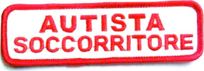 Toppa Autista Soccorritore in Rosso Su Fondo Bianco Velcro Sul Retro Casa e cucina/Hobby creativi/Cucito/Rifiniture e abbellimenti/Applique patch e toppe Il Distintivo - Pesaro, Commerciovirtuoso.it