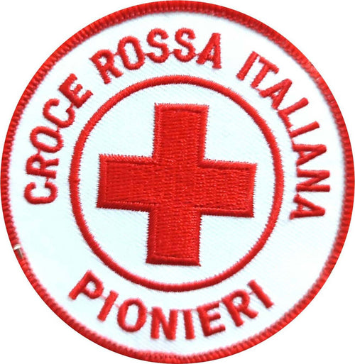 Toppa Media Croce Rossa Italiana Pionieri Toppa Termoadesiva Casa e cucina/Hobby creativi/Cucito/Rifiniture e abbellimenti/Applique patch e toppe Il Distintivo - Pesaro, Commerciovirtuoso.it
