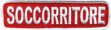 Toppa Soccorritore Patch Con Velcro Casa e cucina/Hobby creativi/Cucito/Rifiniture e abbellimenti/Applique patch e toppe Il Distintivo - Pesaro, Commerciovirtuoso.it