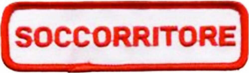 Toppa Soccorritore Patch Per Uniforme Rossa E Bianca Con Velcro Casa e cucina/Hobby creativi/Cucito/Rifiniture e abbellimenti/Applique patch e toppe Il Distintivo - Pesaro, Commerciovirtuoso.it
