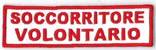 Toppa Soccorritore Volontario Patch Per Uniforma Termoadesivo Casa e cucina/Hobby creativi/Cucito/Rifiniture e abbellimenti/Applique patch e toppe Il Distintivo - Pesaro, Commerciovirtuoso.it